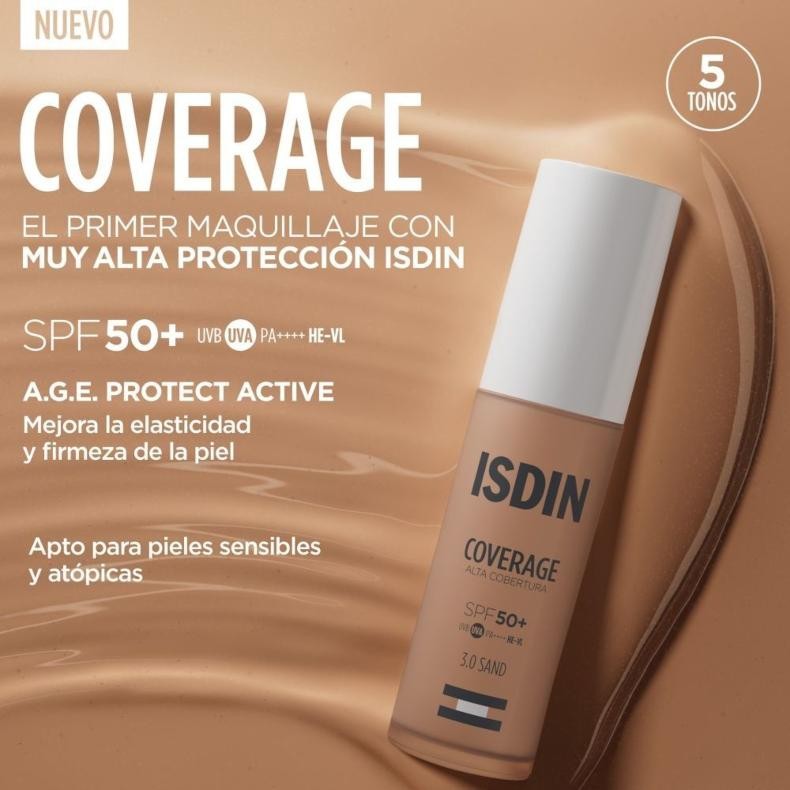 ISDIN COVERAGE SPF50 3 SAND 30 ML