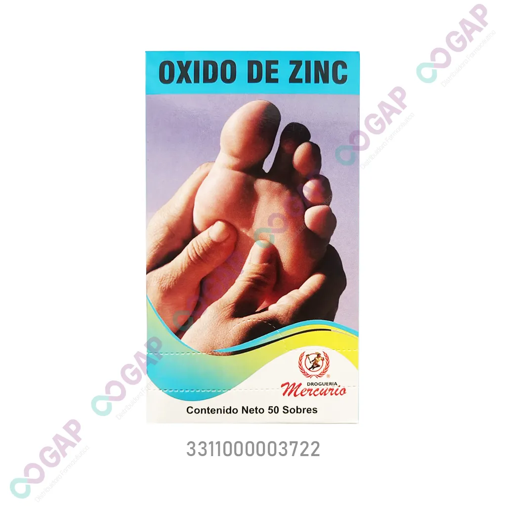 OXIDO DE ZINC MERCURIO CAJA C/50 SOBRES
