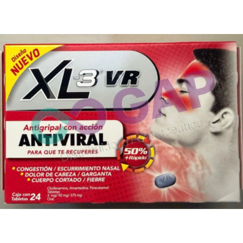 XL3 VR 3/50/375MG C/24TABS