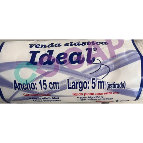 VENDA ELASTICA IDEAL 15CMX5M 1 PZA