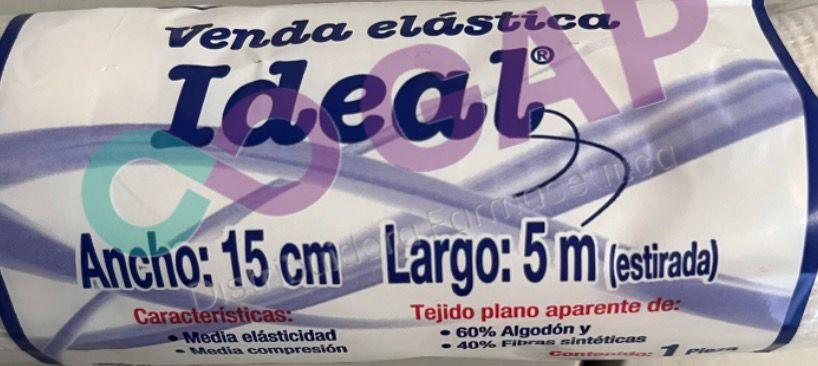 VENDA ELASTICA IDEAL 15CMX5M 1 PZA