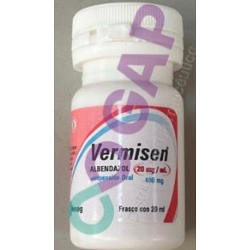 GE ALBENDAZOL VERMISEN 400 MG FCO 20 ML