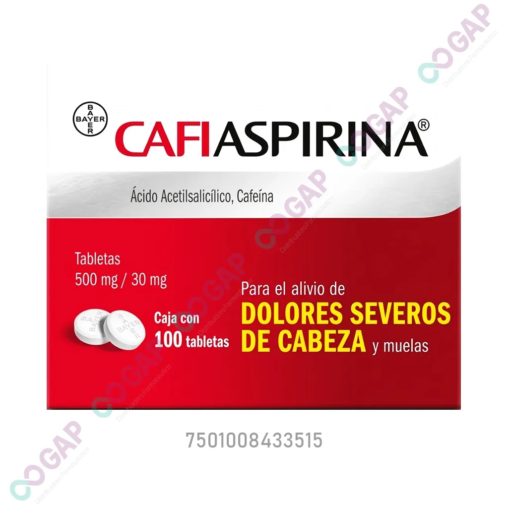 CAFIASPIRINA 100 TABLETAS