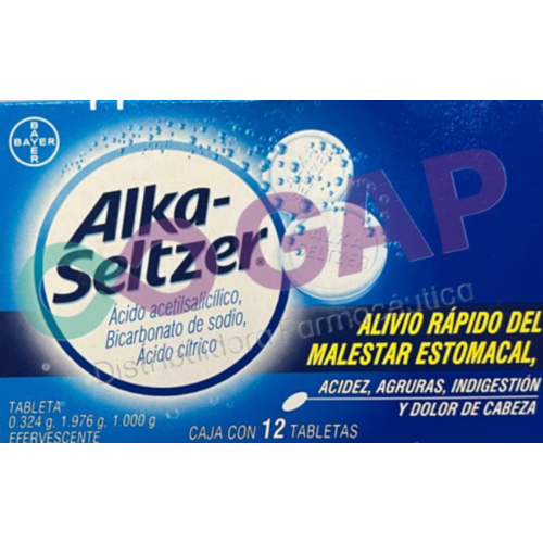 ALKA SELTZER 12 TAB EFERVESCENTES