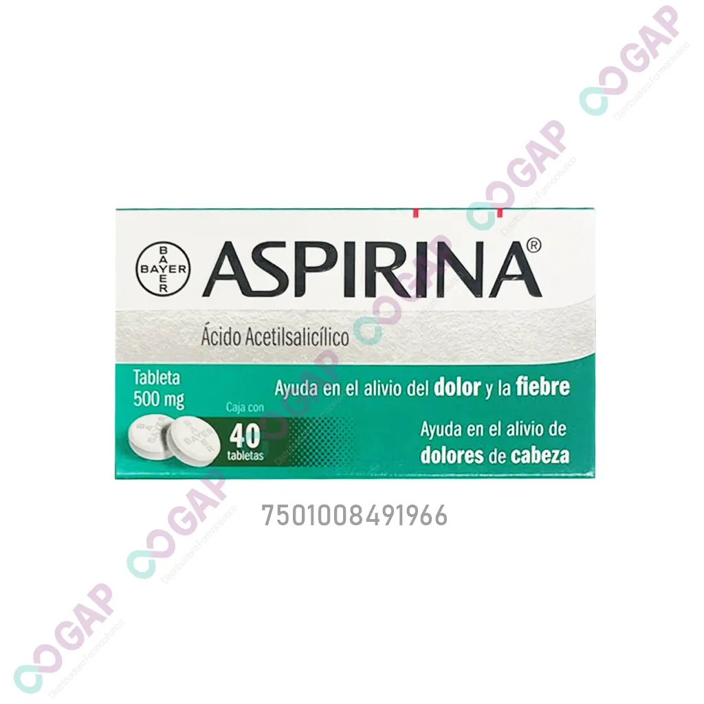 ASPIRINA 500 MG 40 TABLETAS