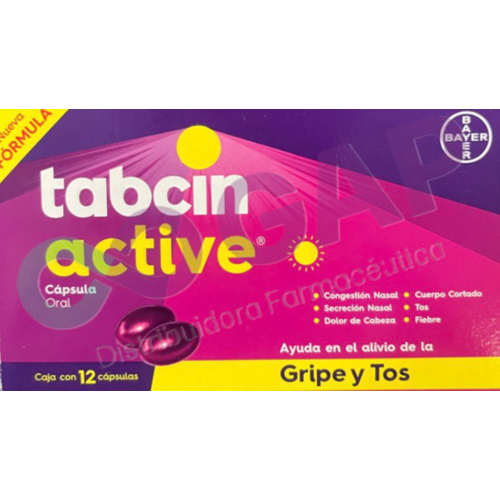 TABCIN ACTIVE 12 CAPSULAS