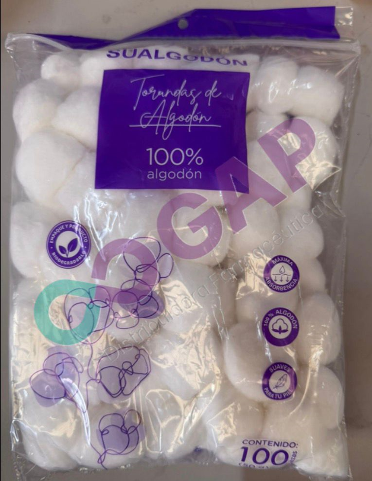 SUALGODON TORUNDAS BOLSA C/100 PZAS