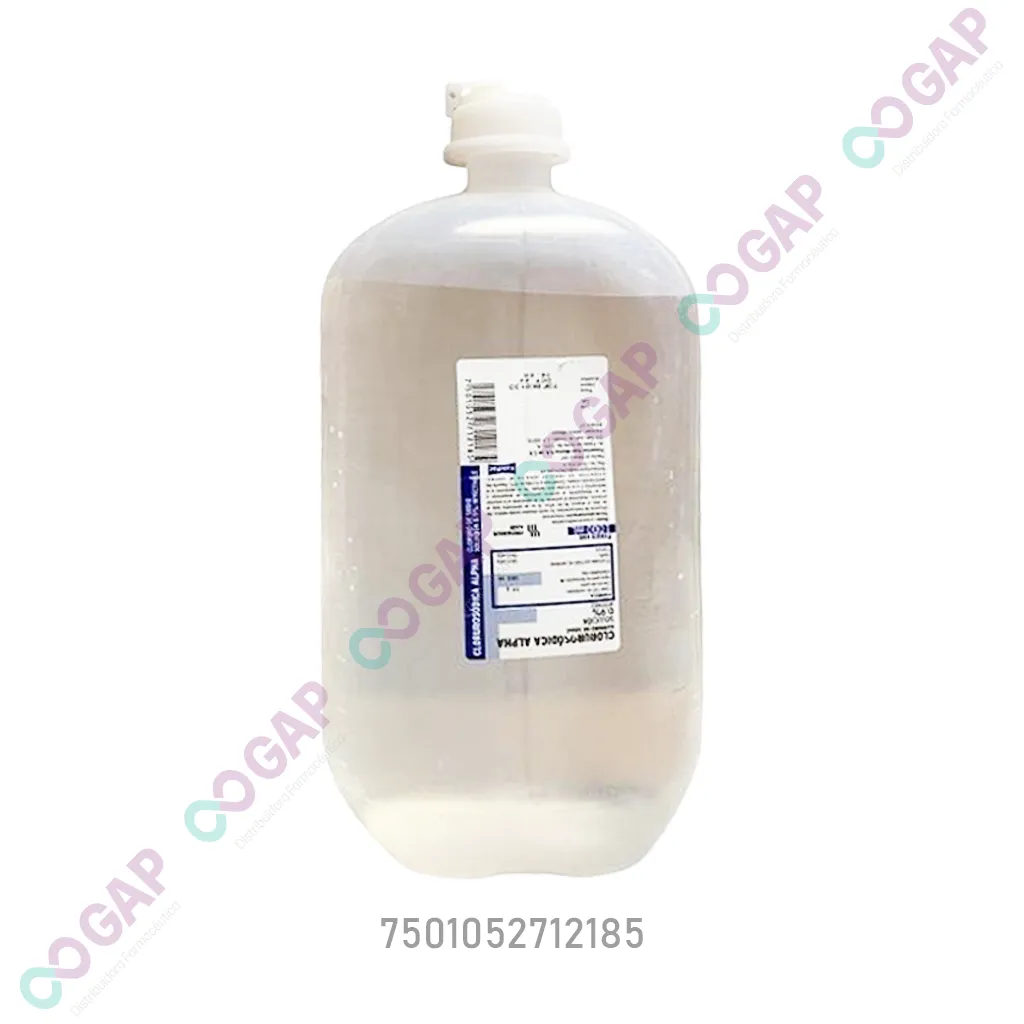 CLORURO DE SODIO ALPHA SOL 0.9% INY FCO. 1000 ML
