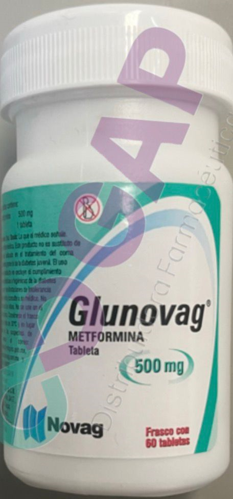 GE METFORMINA GLUNOVAG 500 MG FCO 60 TABLETAS