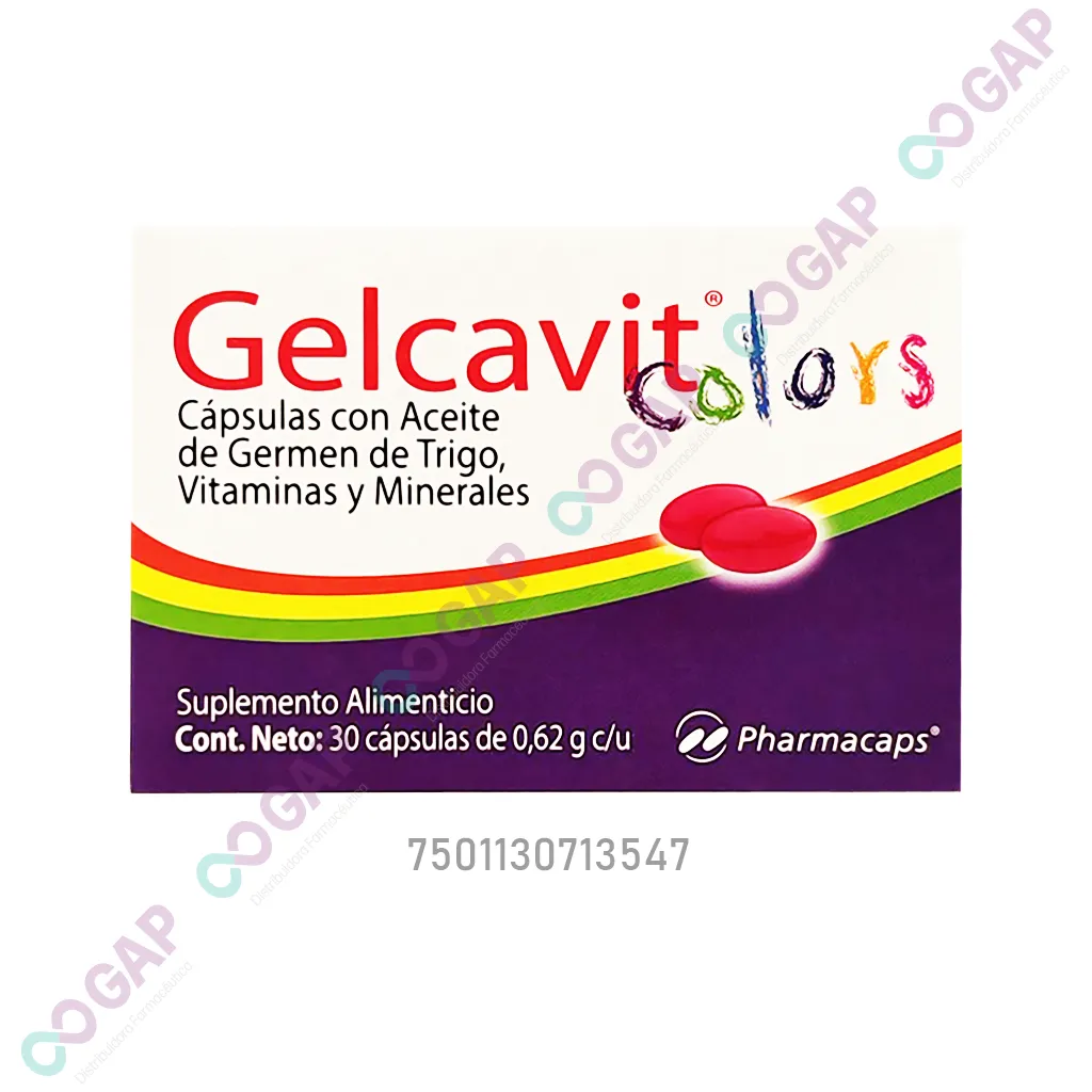 GELCAVIT COLORS 30 CAPSULAS