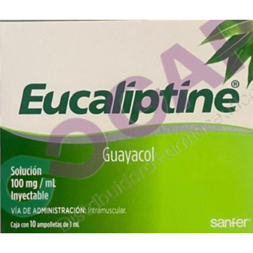 POR PZA EUCALIPTINE SOL INY C/10 AMP 1 ML
