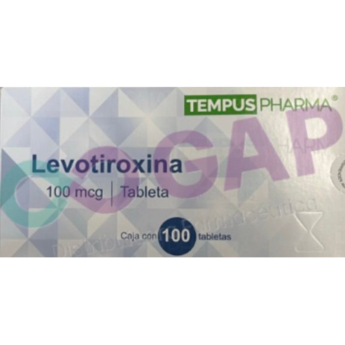 GE LEVOTIROXINA SODICA 100 MCG 100 TABLETAS TEMPUSPHARMA