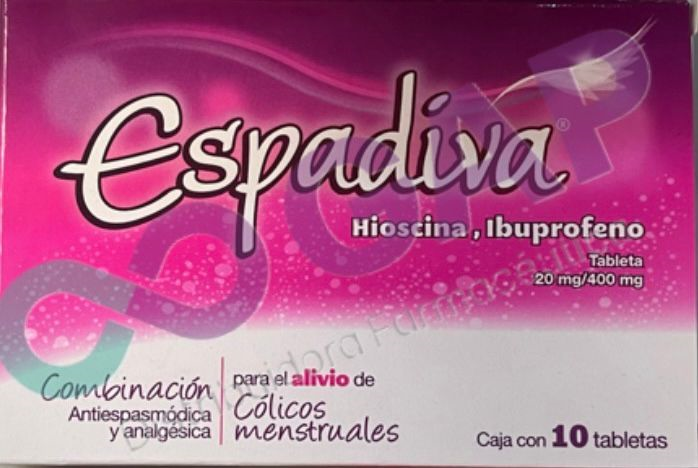 GE IBUPROFENO/HIOSCINA ESPADIVA 10 TABLETAS