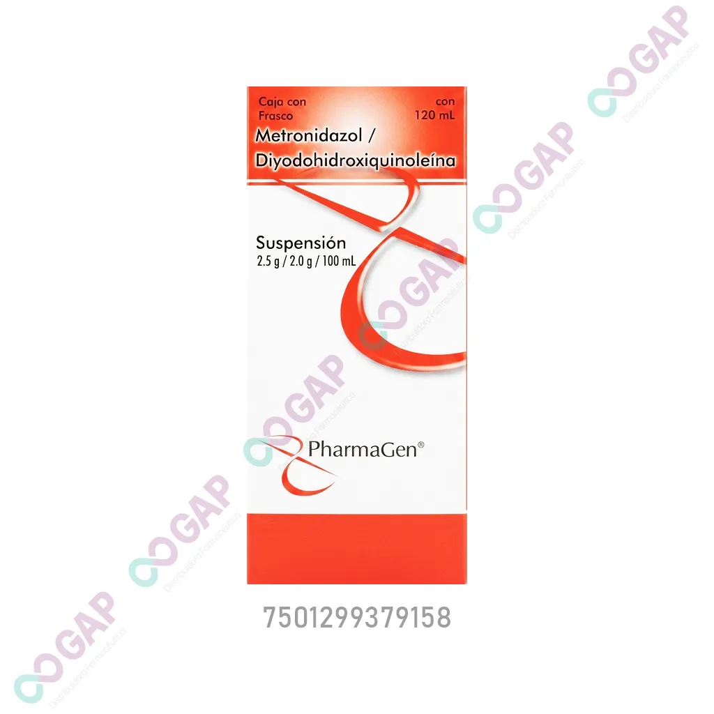 GE METRONIDAZOL/DIYODO 2.5G/2.0G/100ML SUSP FCO 120 ML PHARMAGEN
