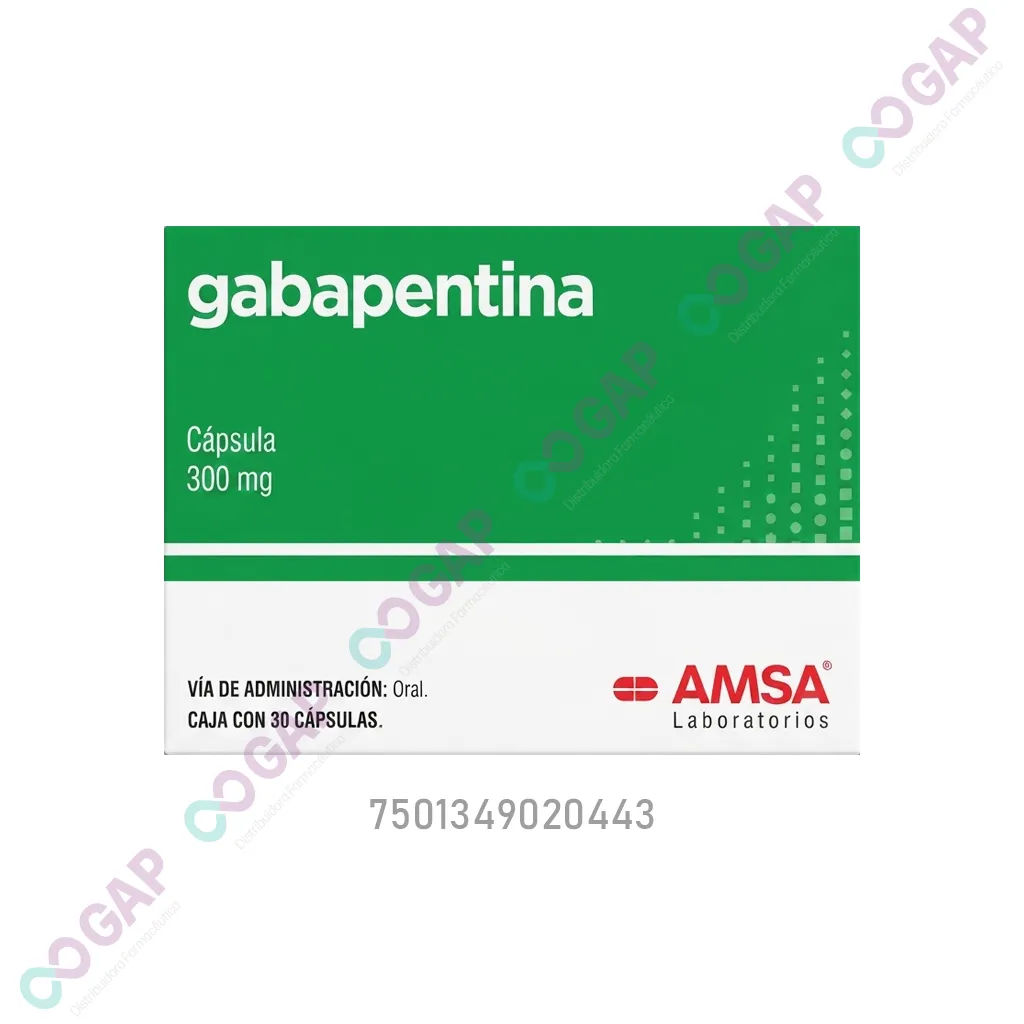 GE GABAPENTINA AMSA 300 MG 30 CAP