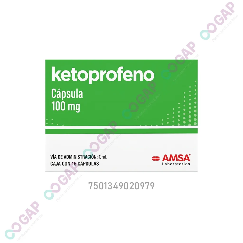 GE KETOPROFENO AMSA 100 MG 15 CAPSULAS