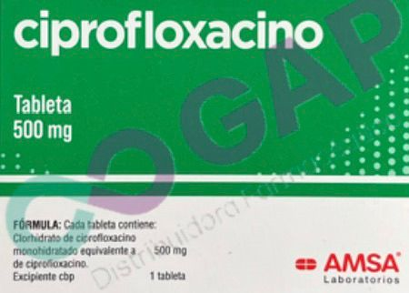 GE CIPROFLOXACINO AMSA 500 MG 14 TABLETAS
