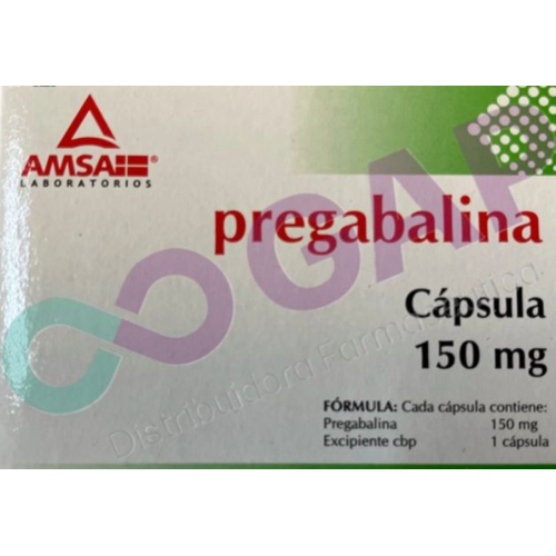 GE PREGABALINA AMSA 150 MG 14 CAPSULAS