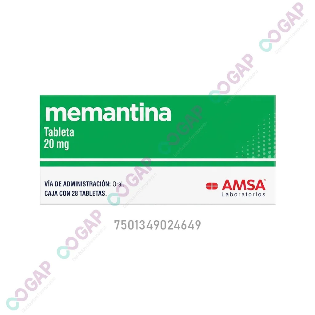 GE MEMANTINA AMSA 20 MG 28 TABLETAS