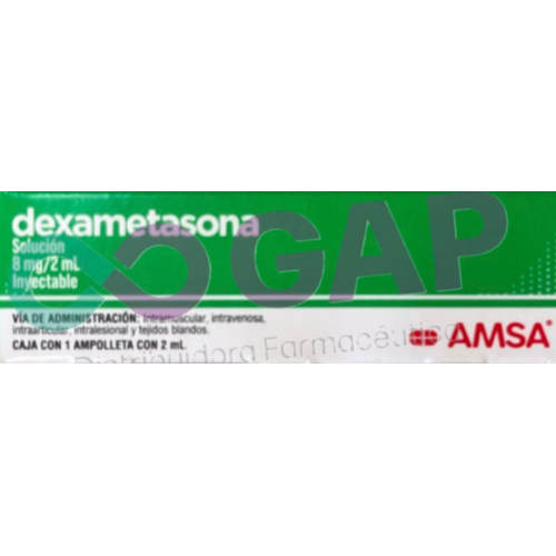 GE DEXAMETASONA AMSA SOL INY 8MG/2ML 1 AMP