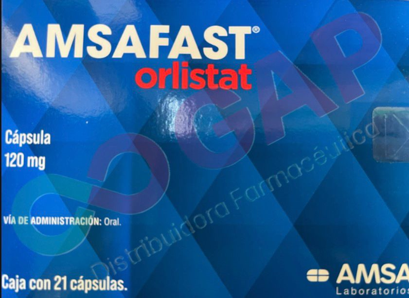 GE ORLISTAT AMSAFAST CAP. 120 MG. CAJA C/21