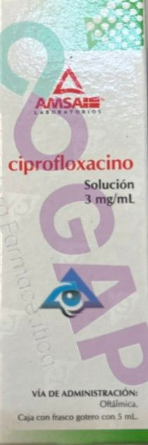 GE CIPROFLOXACINO AMSA SOL OFT 3MG/ML 5 ML
