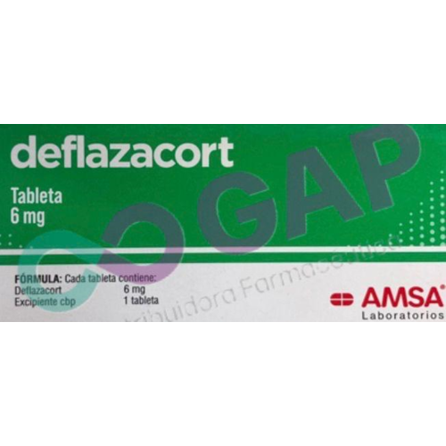 GE DEFLAZACORT AMSA 6 MG 20 TABLETAS