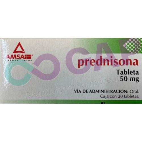 GE PREDNISONA AMSA 50 MG 20 TABLETAS