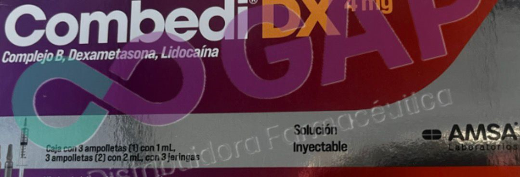 GE COMPLEJO B, DEXAMETASINA, LIDOCAINA AMP COMBEDIX DX