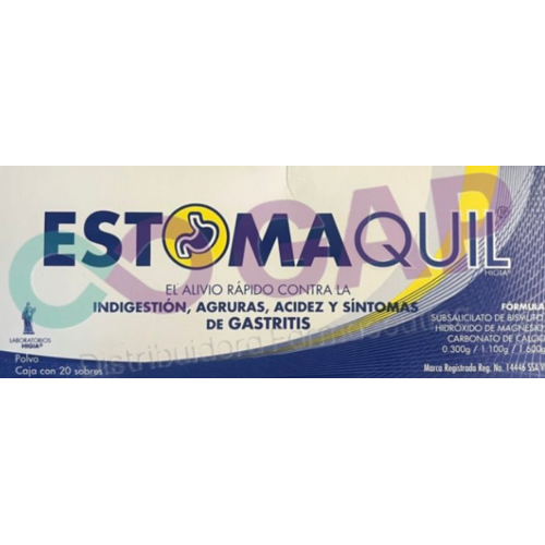 POR PZA ESTOMAQUIL CAJA C/20 SOBRES 3 G POLVO