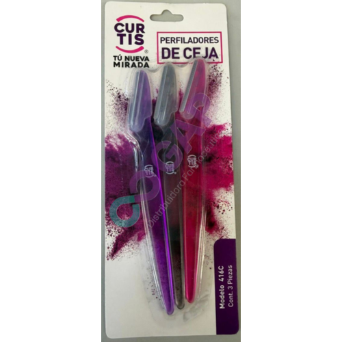 PERFILADORES DE CEJA CURTIS BLISTER C/3 PZS