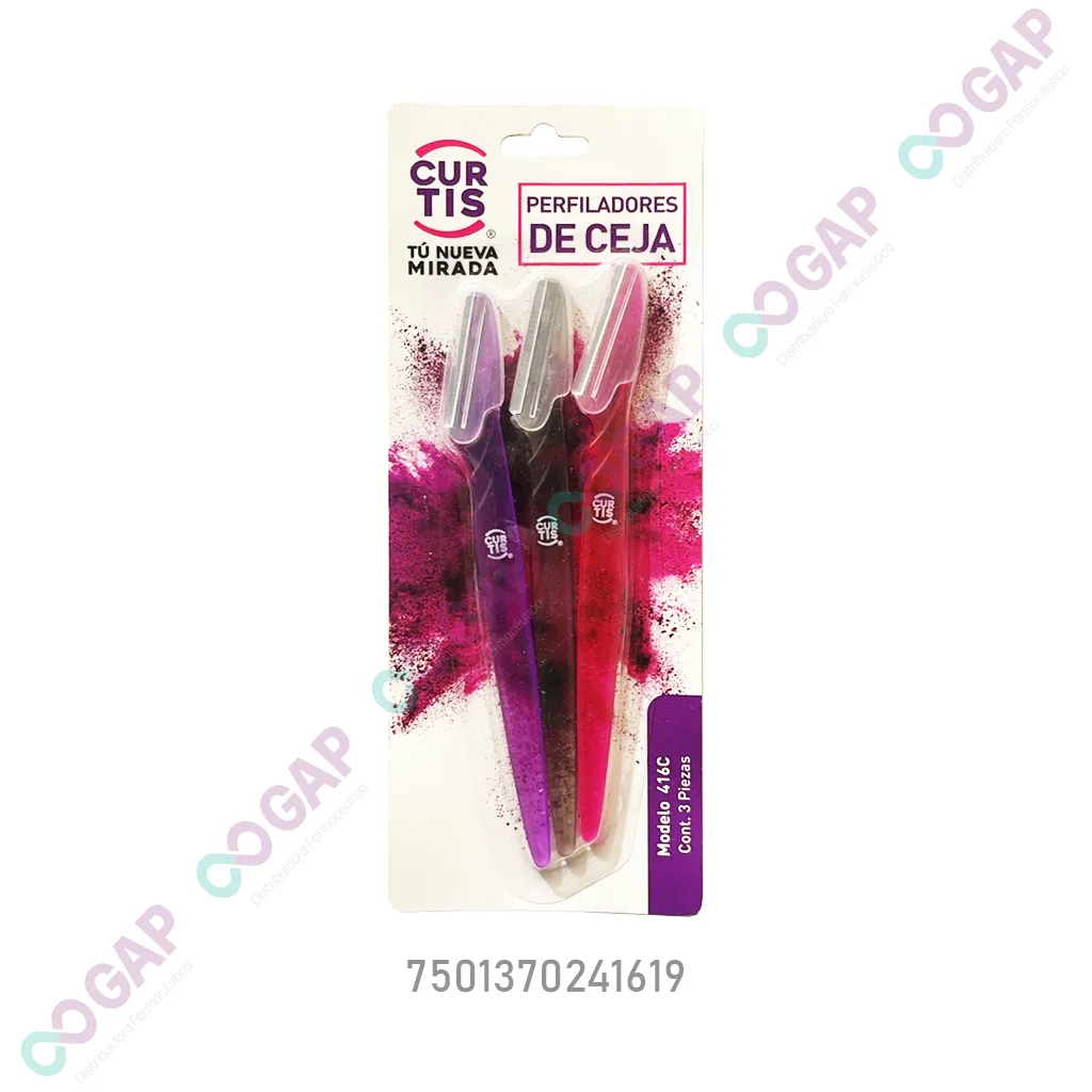 PERFILADORES DE CEJA CURTIS BLISTER C/3 PZS