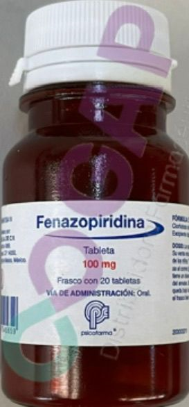 GE FENAZOPIRIDINA 100 MG 20 TABLETAS