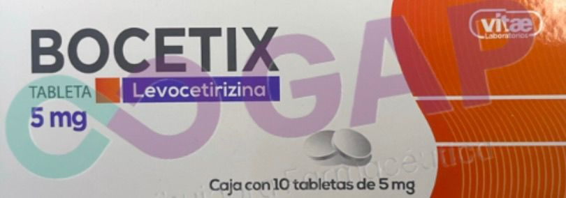 GE LEVOCETIRIZINA BOCETIX 5 MG 10 TABLETAS