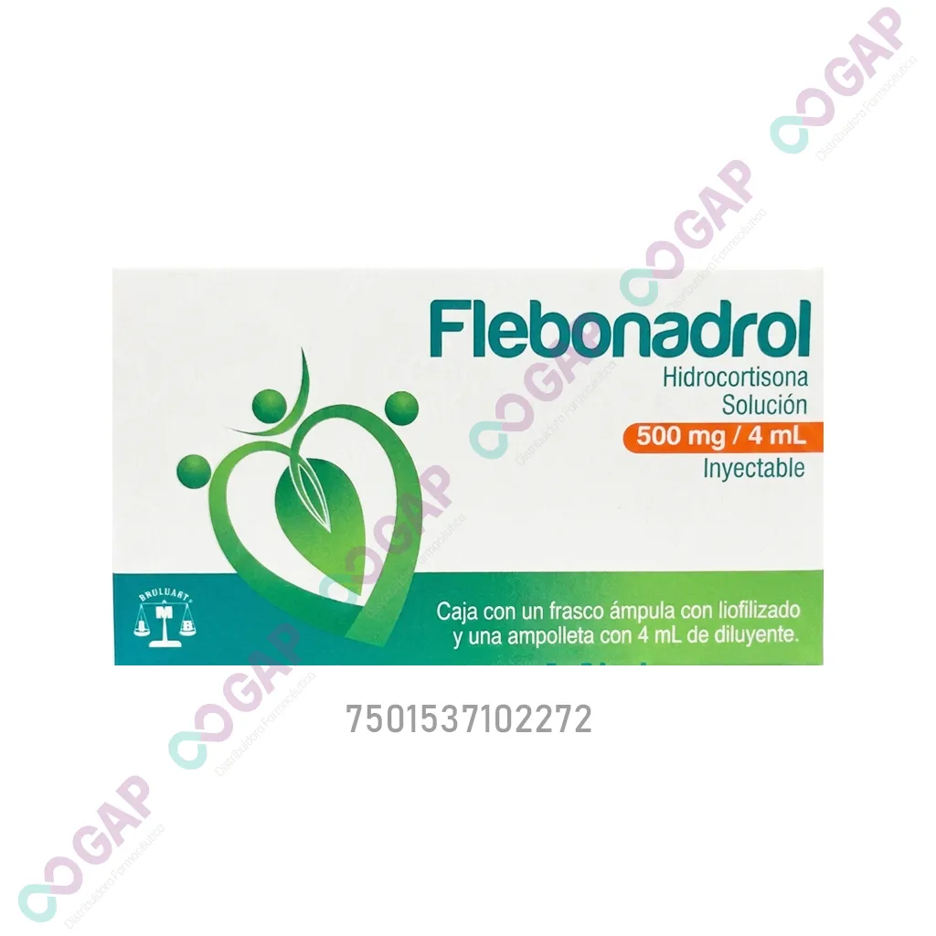 GE HIDROCORTISONA FLEBONADROL SOL INY 500MG/4ML 1 AMP