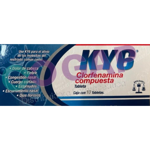 GE CLORFENAMINA COMPUESTA KY6 10 TABLETAS