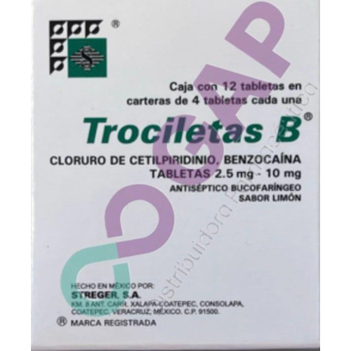 GE CETILPI/BENZOC TROCILETAS B 12 TABLETAS
