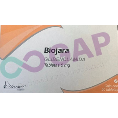 GE GLIBENCLAMIDA BIOJARA 5 MG 50 TABLETAS