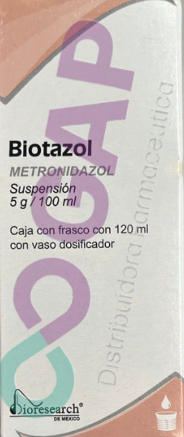 GE METRONIDAZOL BIOTAZOL SUSP 120 ML