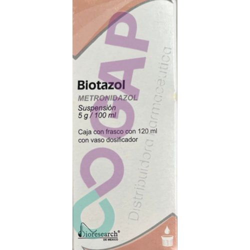 GE METRONIDAZOL BIOTAZOL SUSP 120 ML