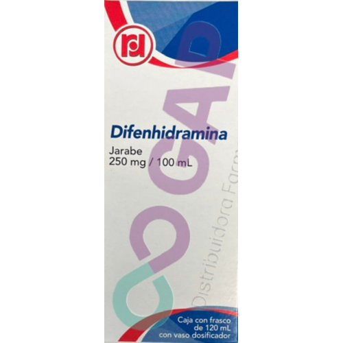 GE DIFENHIDRAMINA 250MG/100ML JBE 120ML RANDALL