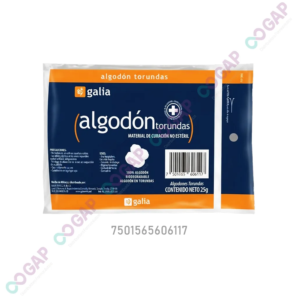 ALGODON TORUNDAS GALIA BOLSA C/25 G