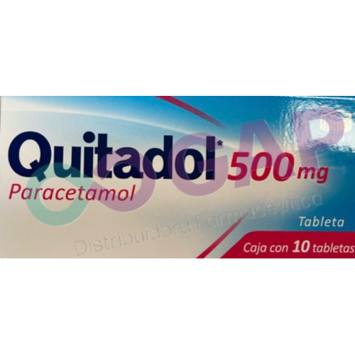 GE PARACETAMOL QUITADOL 500 MG 10 TABLETAS