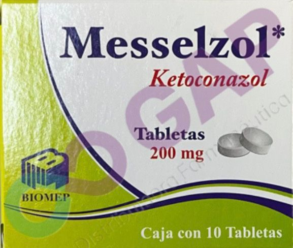 GE KETOCONAZOL MESSELZOL 200 MG 10 TABLETAS