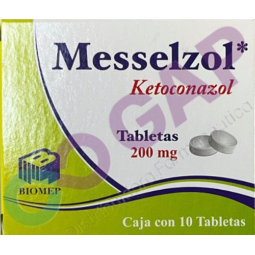 GE KETOCONAZOL MESSELZOL 200 MG 10 TABLETAS