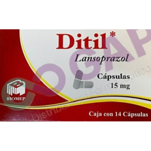 GE LANSOPRAZOL DITIL 15 MG 14 CAPSULAS