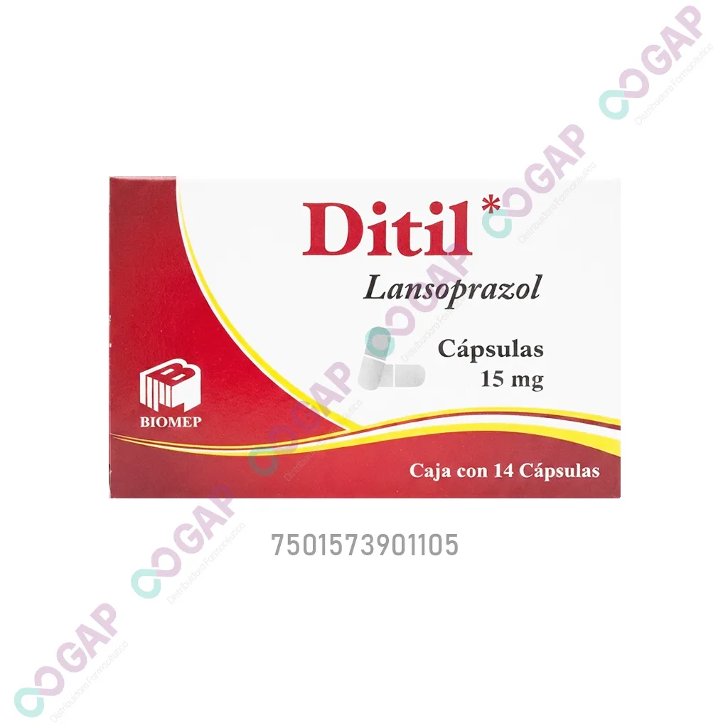 GE LANSOPRAZOL DITIL 15 MG 14 CAPSULAS