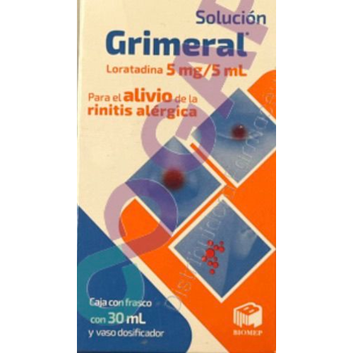 GE LORATADINA GRIMERAL SOL 5MG/5ML FCO 30 ML