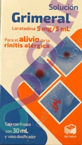 GE LORATADINA GRIMERAL SOL 5MG/5ML FCO 30 ML
