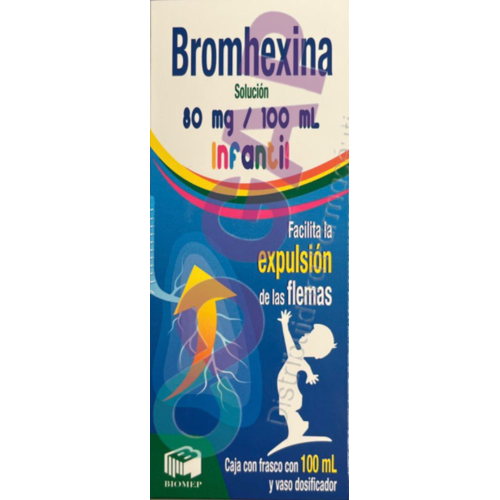 GE BROMHEXINA INFANTIL SOLUCION 80MG/100ML FCO 100 ML